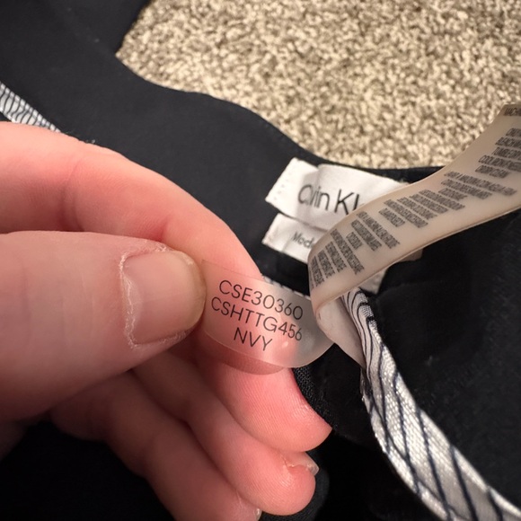 Calvin Klein Women's navy Dress Pants - Picture 3 of 4